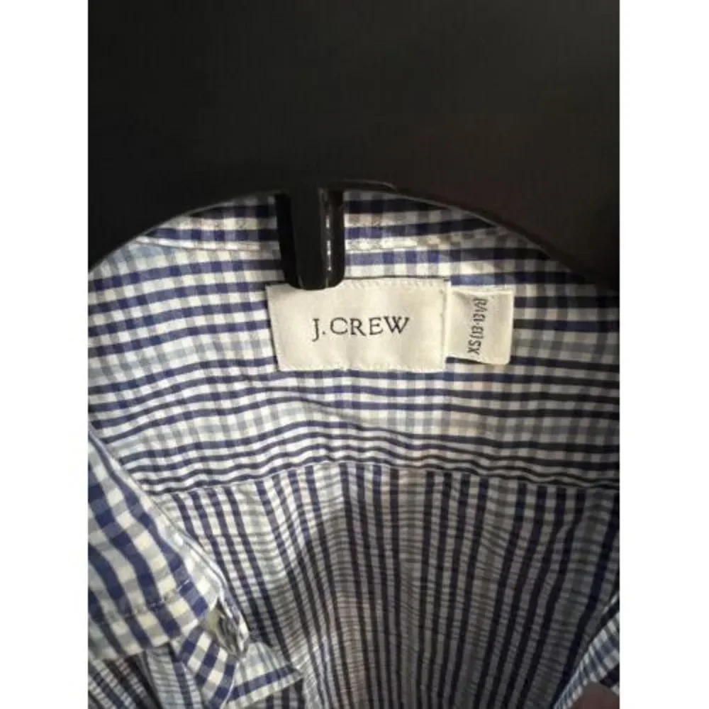 J Crew Men's Plaid Button Up Long Sleeve Shirt‎ Size Xsmall